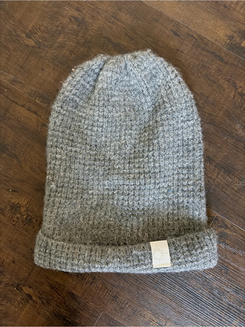 aerie Grey Knit Kids Beanie